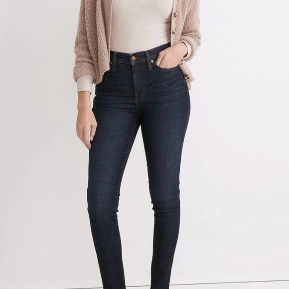 NWT 10" HIGH-RISE SKINNY JEANS IN DALESFORD WASH sz 25 - Picture 1 of 4